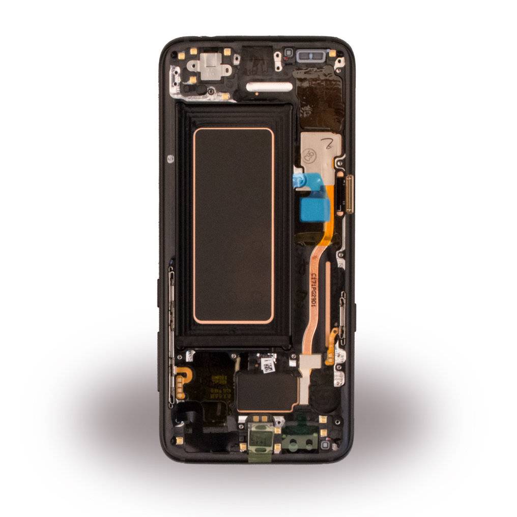 Samsung G950F Galaxy S8 - Original Ersatzteil - LCD Display / Touchscreen mit Rahmen - Schwarz
