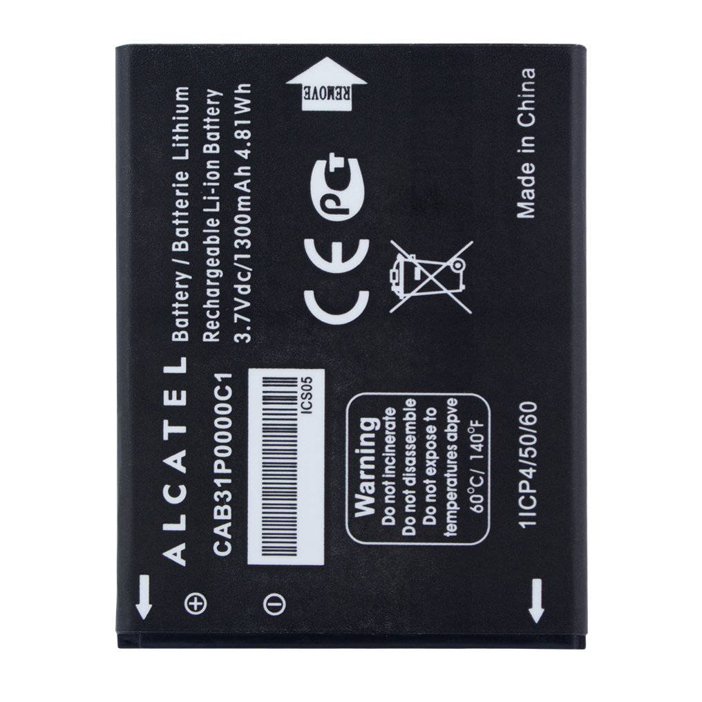 Alcatel - Li-Ion Akku - CAB31P0000C1 - OT-990, OT985, OT-918 - 1300mAh