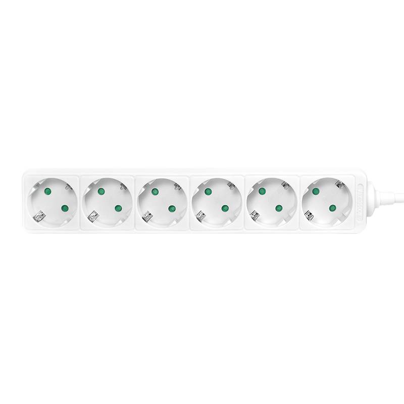 LogiLink - Steckdosenleiste - Wechselstrom 250 V - 3500 Watt - Ausgangsanschlüsse: 6 (Typ F)