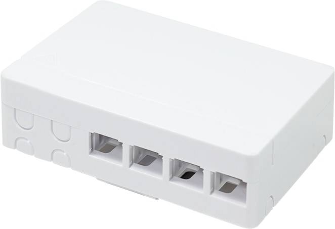 LOGILINK FTTH-Anschlussdose FB1002, Aufputz, inklusive Hutschienenhalterung