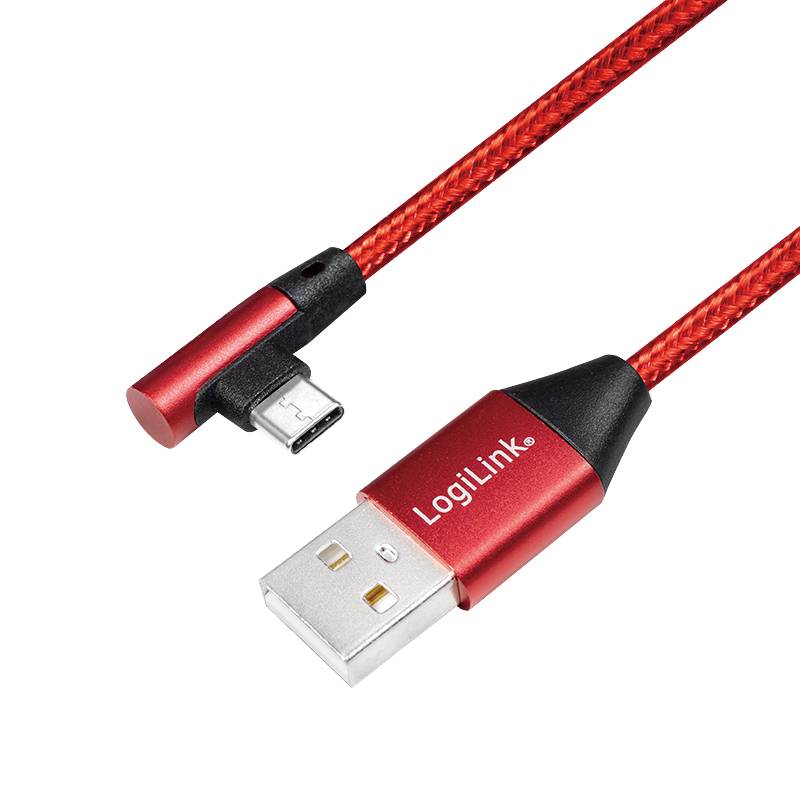 LogiLink - USB-Kabel - USB-C (M) gewinkelt bis USB (M)