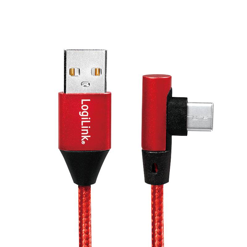 LogiLink - USB-Kabel - USB-C (M) gewinkelt bis USB (M)