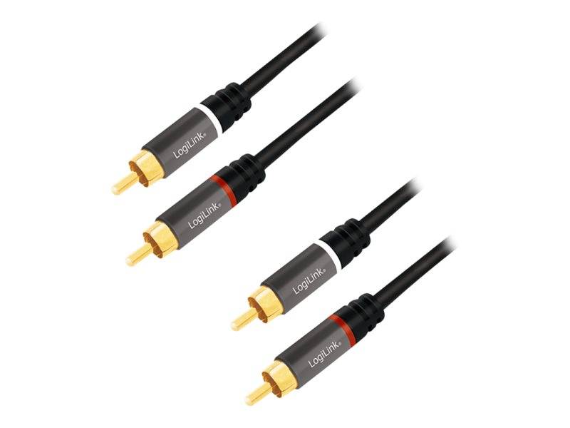 LogiLink - Audiokabel - RCA x 2 männlich bis RCA x 2 männlich