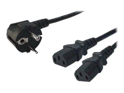 LogiLink - Stromkabel - power IEC 60320 C13 zu CEE 7/7 (M)