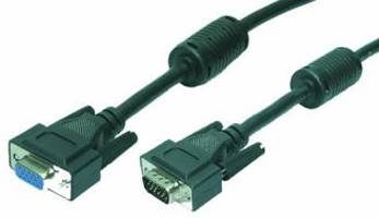 LogiLink 5m VGA, 5 m, VGA (D-Sub), VGA (D-Sub), Schwarz, Männlich/Weiblich, RoHS