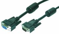LogiLink 5m VGA, 5 m, VGA (D-Sub), VGA (D-Sub), Schwarz, Männlich/Weiblich, RoHS