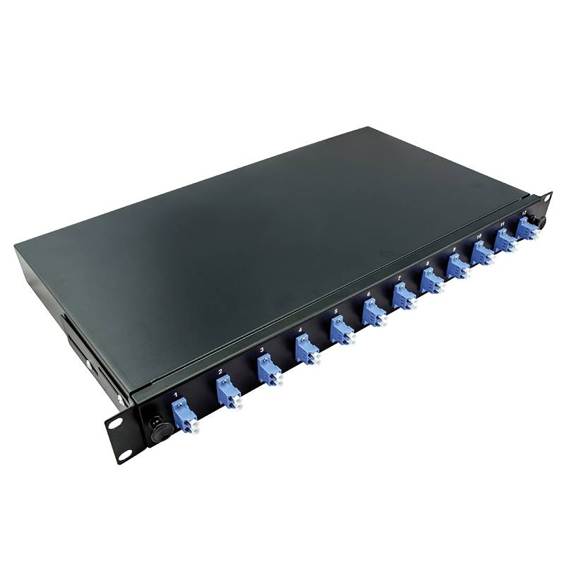 LogiLink 19 Komplett bestückte Spleißboxen LC-DX 12 Port,Single Mode OS2,sw