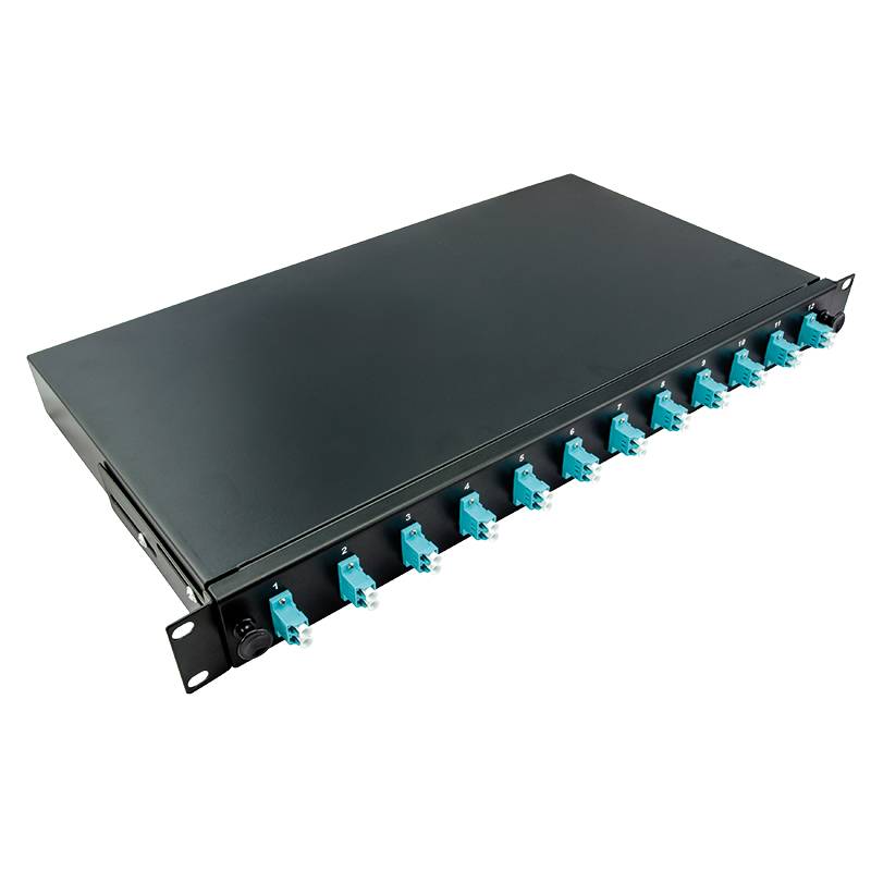 LogiLink 19Komplett bestückte Spleißboxen LC-DX 12 Port,Multi Mode OM3,sw