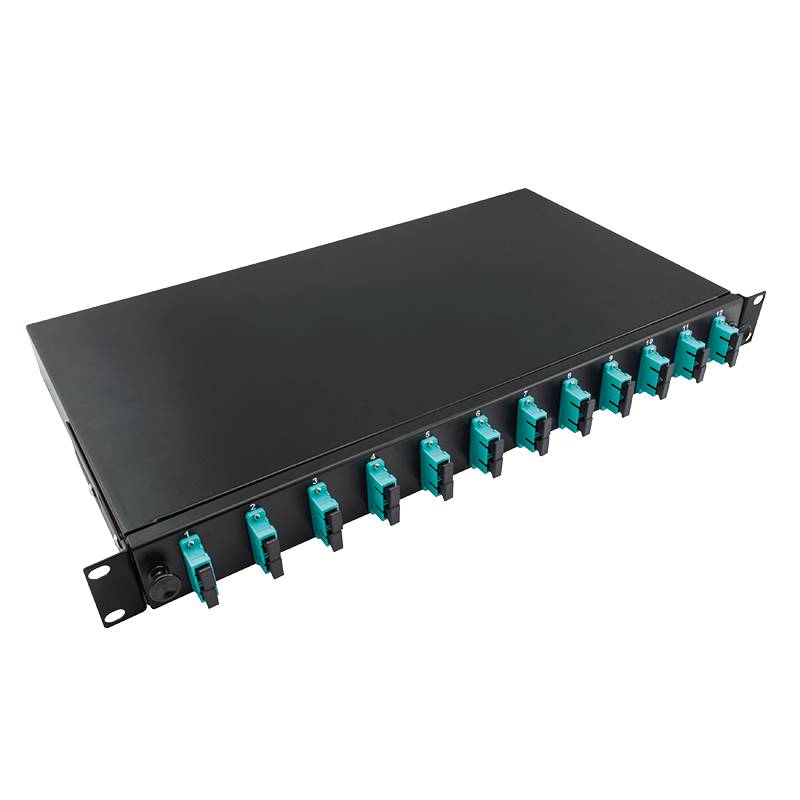 LogiLink 19Komplett bestückte Spleißboxen SC-DX 12 Port, Multi Mode OM3,sw