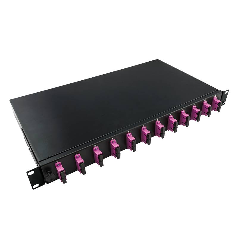 LogiLink 19Komplett bestückte Spleißboxen SC-DX 12 Port,Multi Mode OM4,sw