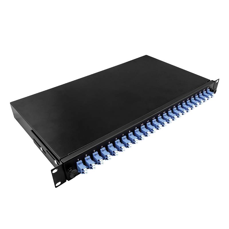 LogiLink 19Komplett bestückte Spleißboxen LC-DX 24 Port,Single Mode OS2,sw