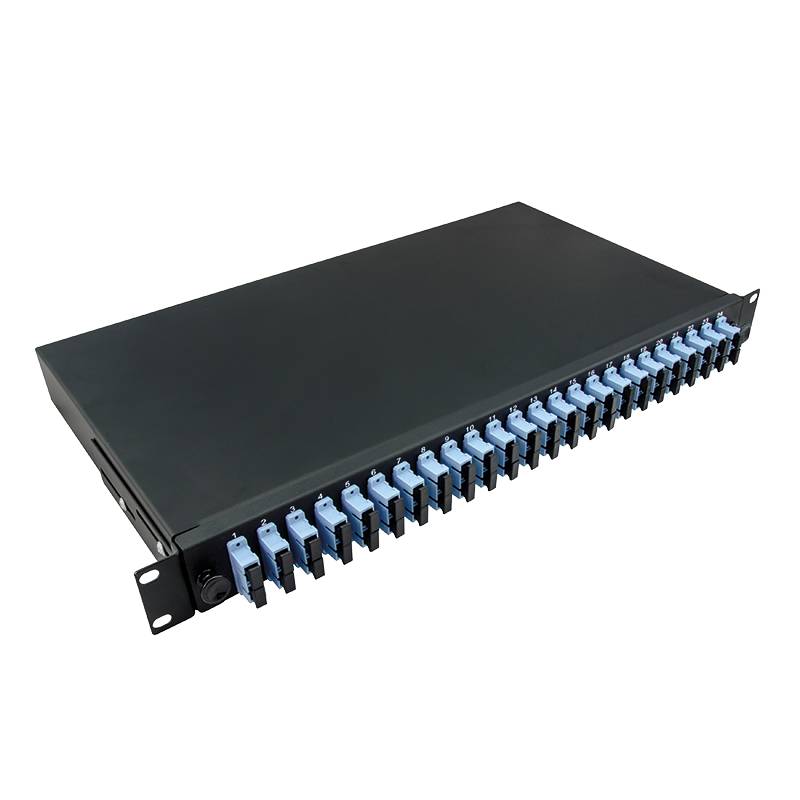 LogiLink 19Komplett bestückte Spleißboxen SC-DX 24 Port,Single Mode OS2,sw