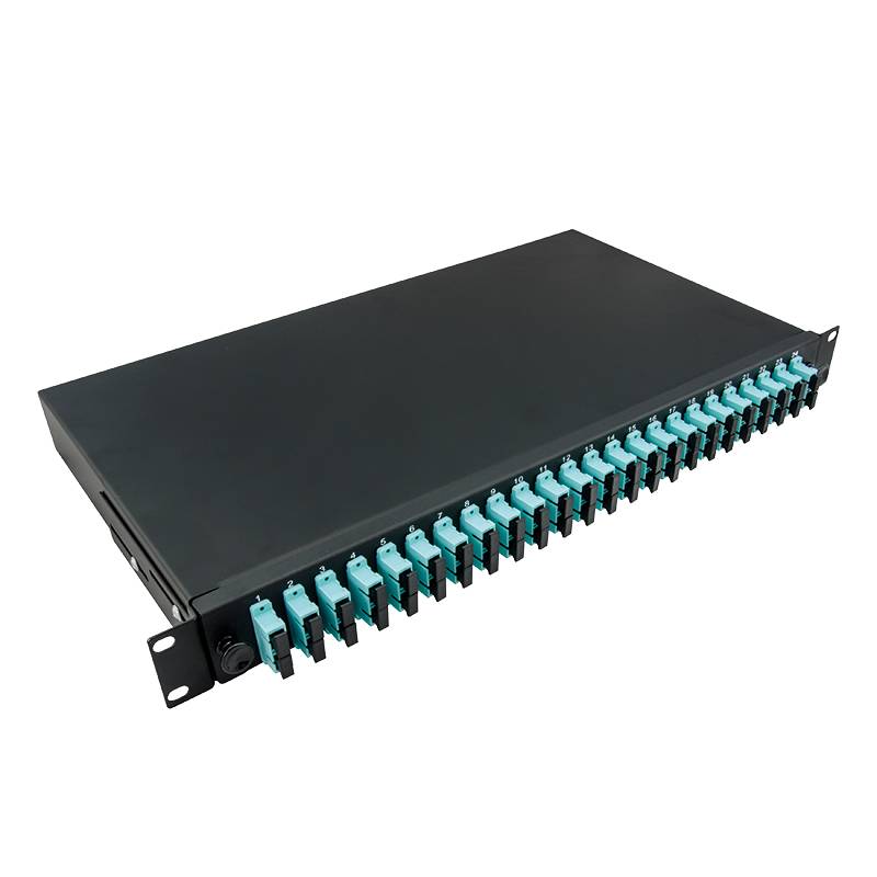 LogiLink 19Komplett bestückte Spleißboxen SC-DX 24 Port,Multi Mode OM3,sw