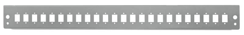 LogiLink Professional Frontblende 24x LC-Duplex o. SC-Simplex für 19 Spleißbox, lichtgrau