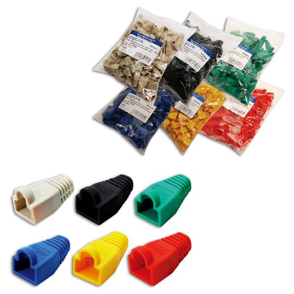 LogiLink - Steckerhülle - Blau (Packung mit 100)