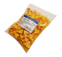 LogiLink - Steckerhülle - Gelb (Packung mit 100)