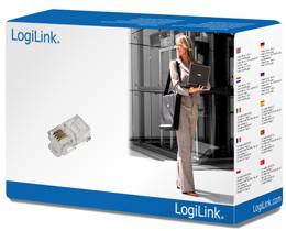 LogiLink - Telefonanschluss - RJ-10 (M) - ungeschirmt