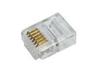 LogiLink - Telefonanschluss - RJ-12 (M) - ungeschirmt (Packung mit 100)