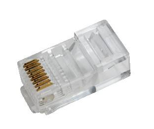 LogiLink - Patch-Anschluss - RJ-45 (M) - ungeschirmt (Packung mit 100)
