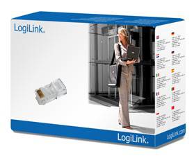 LogiLink - Patch-Anschluss - RJ-45 (M) - ungeschirmt (Packung mit 100)