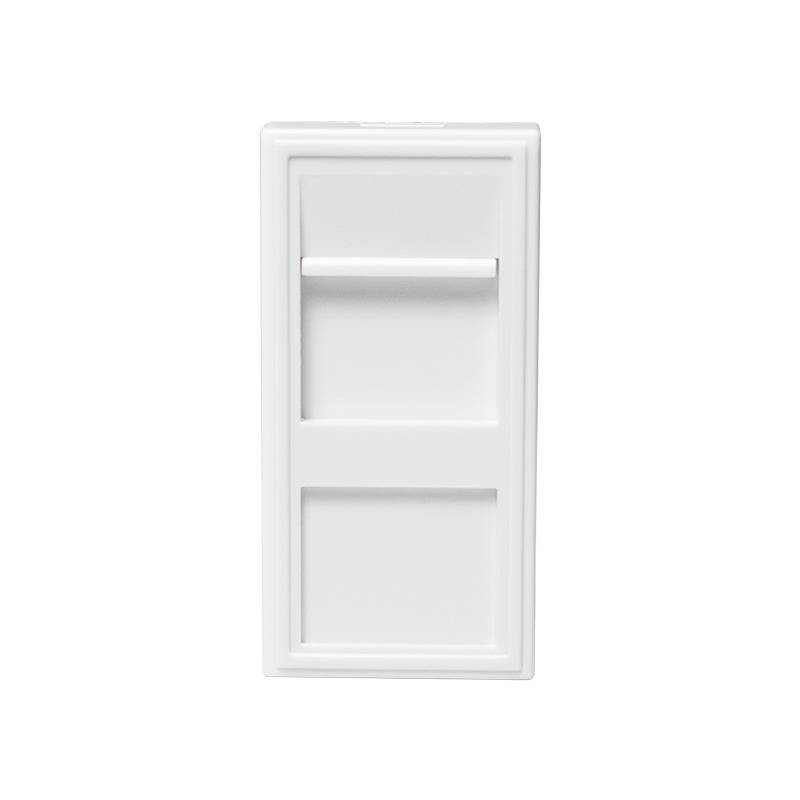 LogiLink Plaque murale pour 1 module Keystone, blanc pur