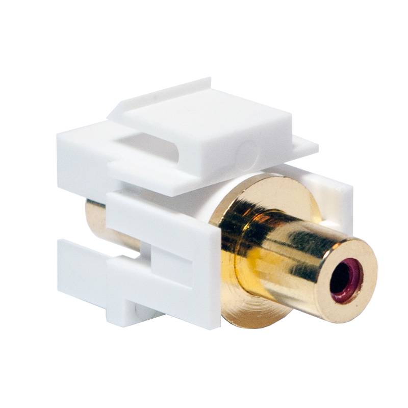 LogiLink Professional Keystone Verbinder Cinch Buchse > Cinch Buchse - rot