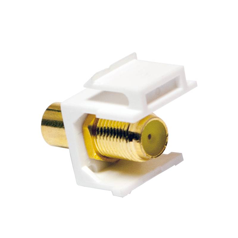 LogiLink Professional Keystone Verbinder Cinch Buchse > F Buchse - gelb