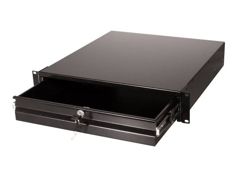LogiLink - Rack Storage Drawer - Schwarz, RAL 9004 - 2U - 48.3 cm (19")