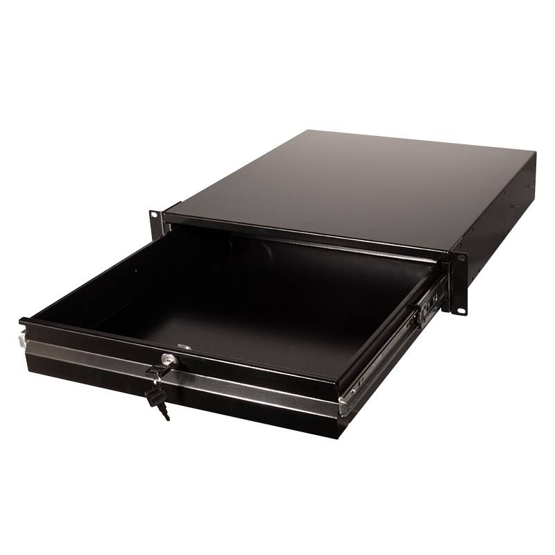 LogiLink - Rack Storage Drawer - Schwarz, RAL 9004 - 2U - 48.3 cm (19")