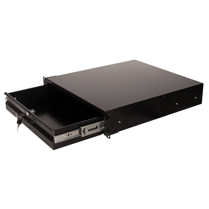 LogiLink - Rack Storage Drawer - Schwarz, RAL 9004 - 2U - 48.3 cm (19")