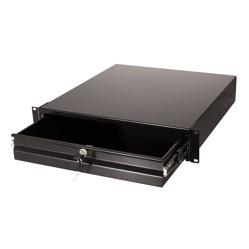 LogiLink - Rack Storage Drawer - Schwarz, RAL 9004 - 2U - 48.3 cm (19")