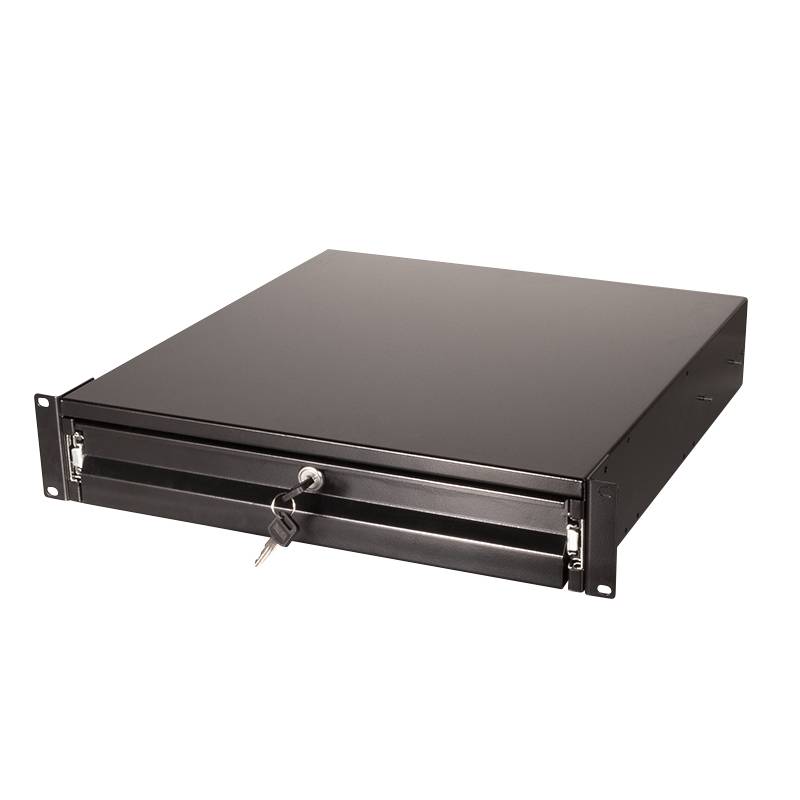 LogiLink - Rack Storage Drawer - Schwarz, RAL 9004 - 2U - 48.3 cm (19")