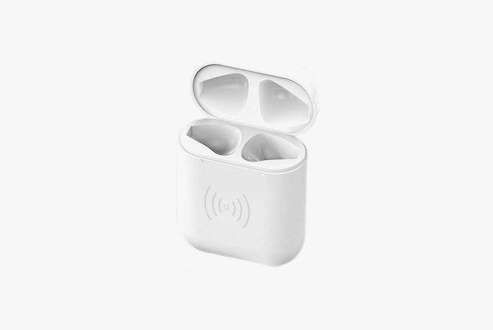 Cyoo - Ladetasche - Apple Airpods - - Mit Kabel oder Wireless - weiß