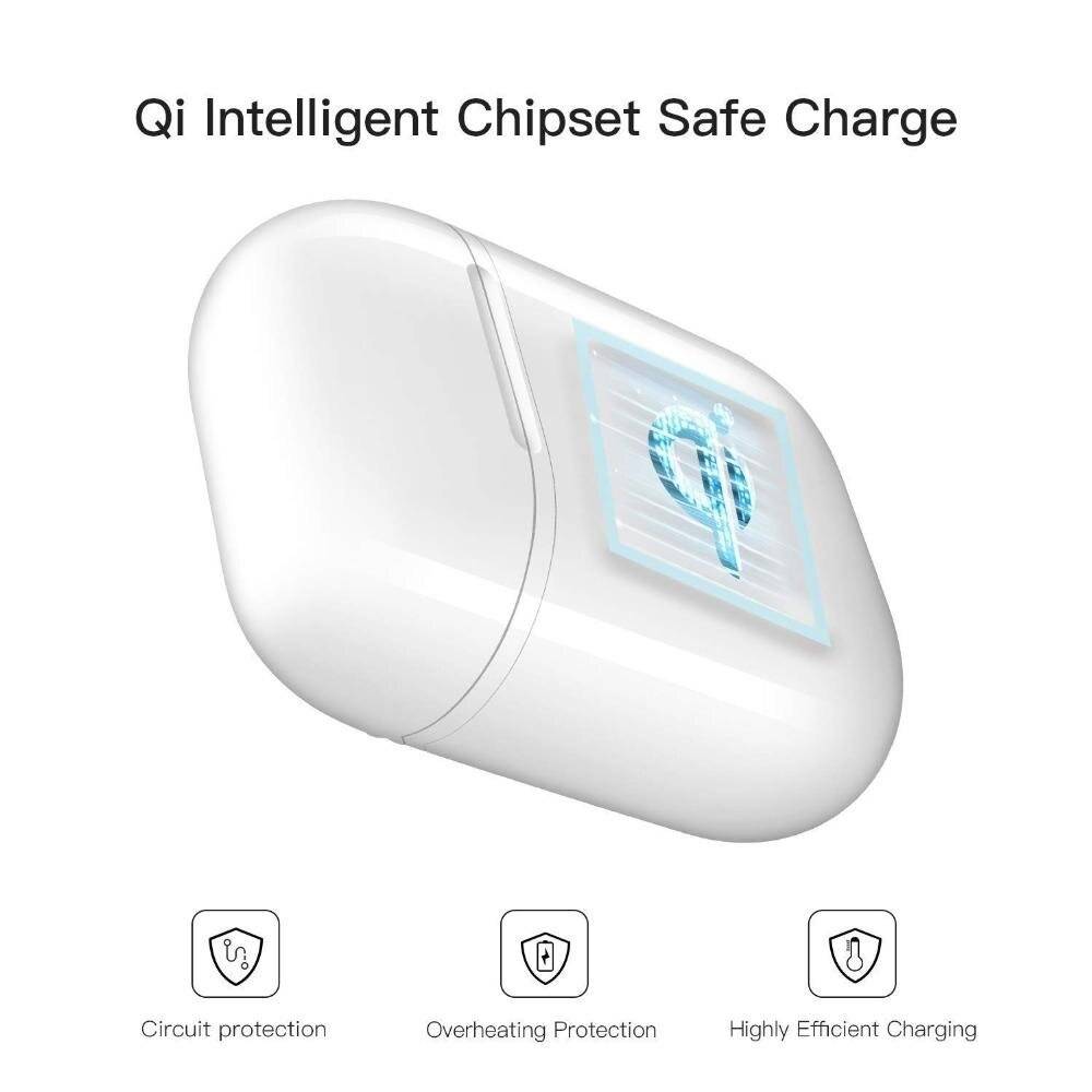 Cyoo - Ladetasche - Apple Airpods - - Mit Kabel oder Wireless - weiß
