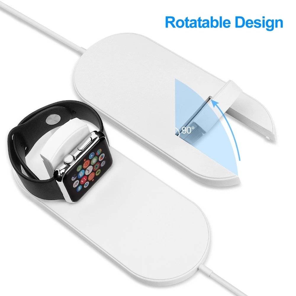 Cyoo - 2in1 Wireless Lade Pad - Schwarz - Ladegerät - QI Standard