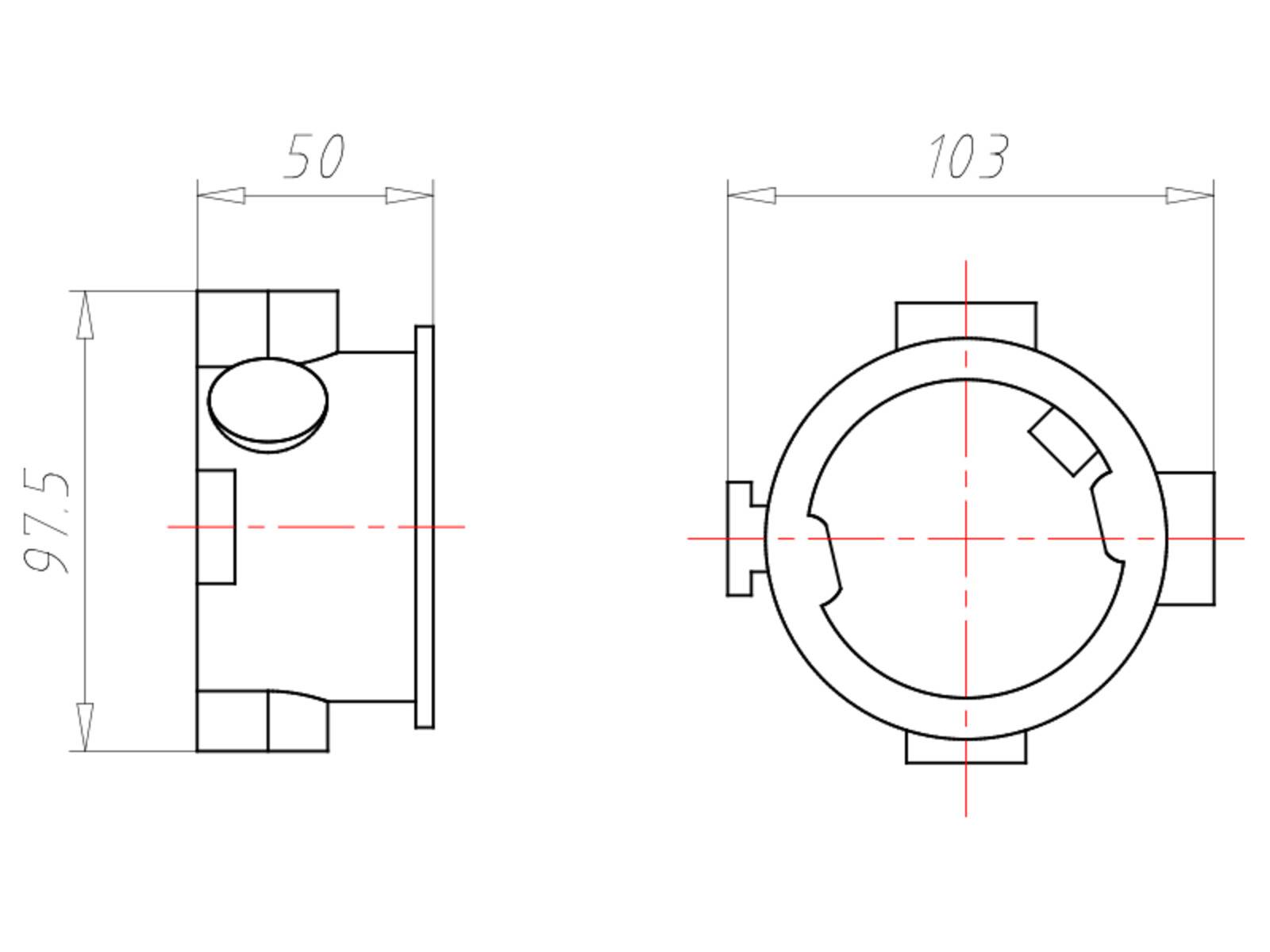 Kaiser Schalterdose UP 1075-04
