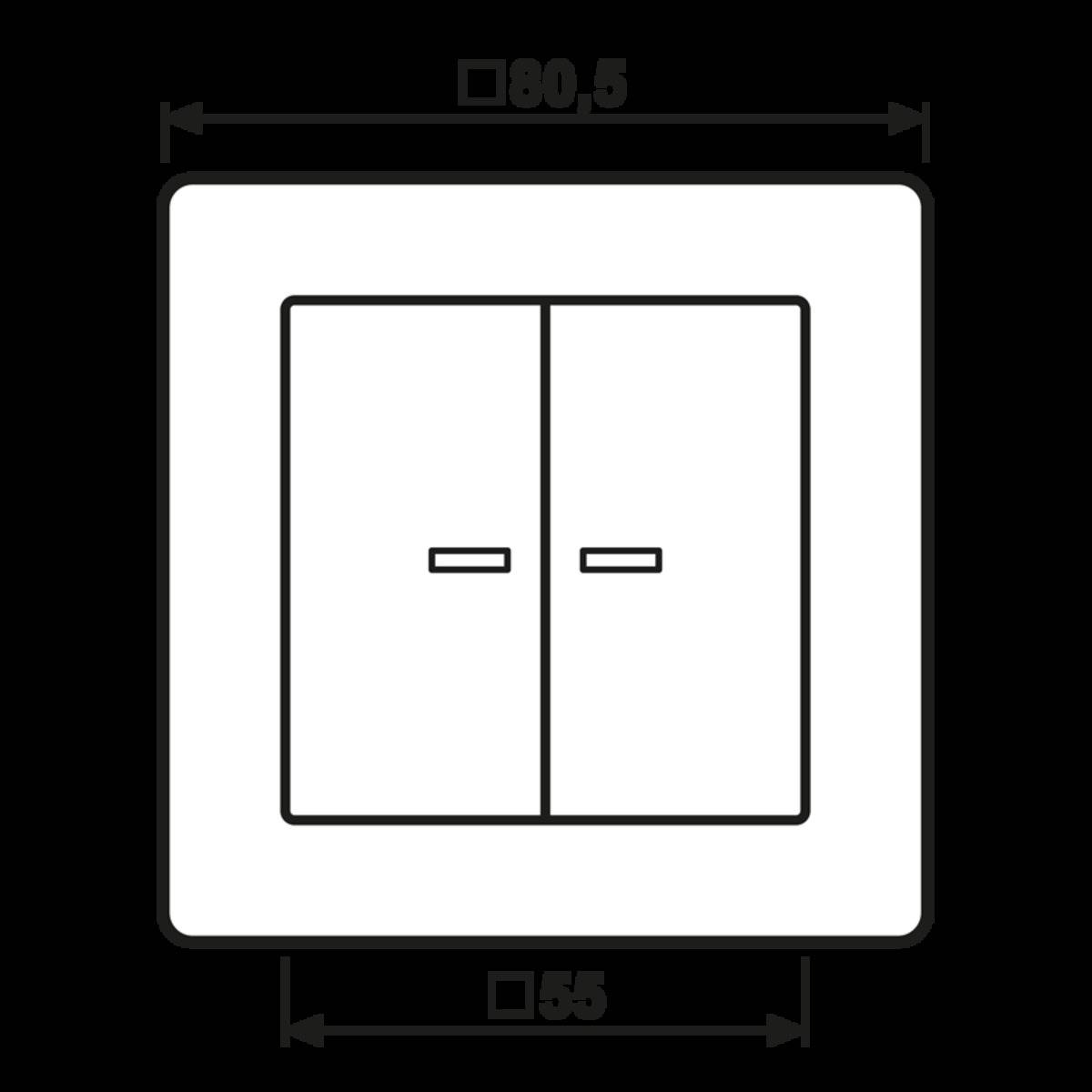 Jung Abdeckung Lichtleiter aws AS 590-5 KO5 WW