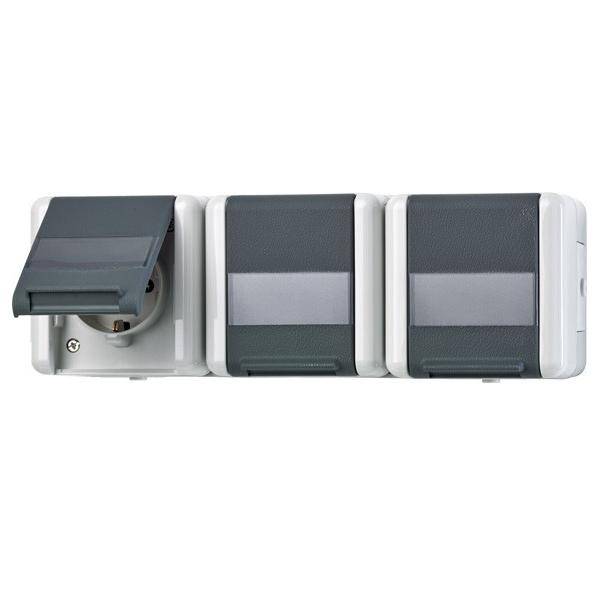 Jung SCHUKO-Steckdose 3-fach 8230 NAW