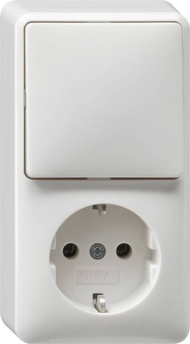 Gira Schuko-We.schalter-Kombi 017613