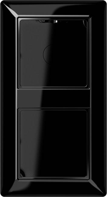 Jung AP-Kappe 2-fach sw AS 582 A SW