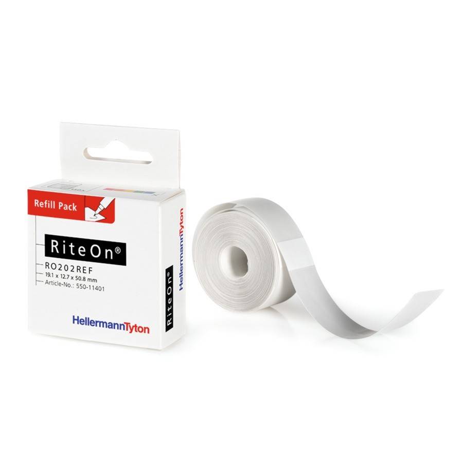 HellermannTyton Etiketten 12,7x50,8mm RO202REF-1401-WH