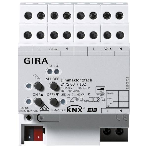 Gira Universal-Dimmaktor 2f. 217200