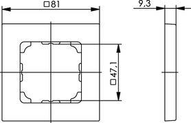 Telegärtner Rahmen 81x81mm 100000507