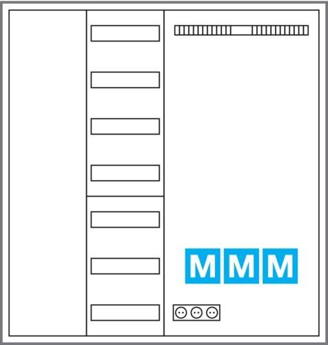 Hager MM-Komplettschrank ZB34NW
