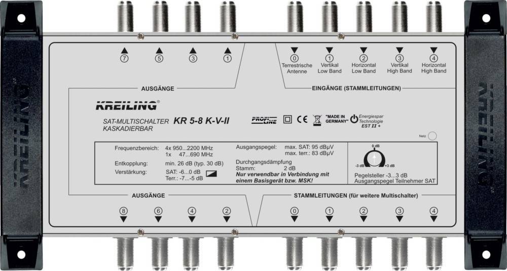 Kreiling Tech. Multischalter KR 5-8 K-V-II