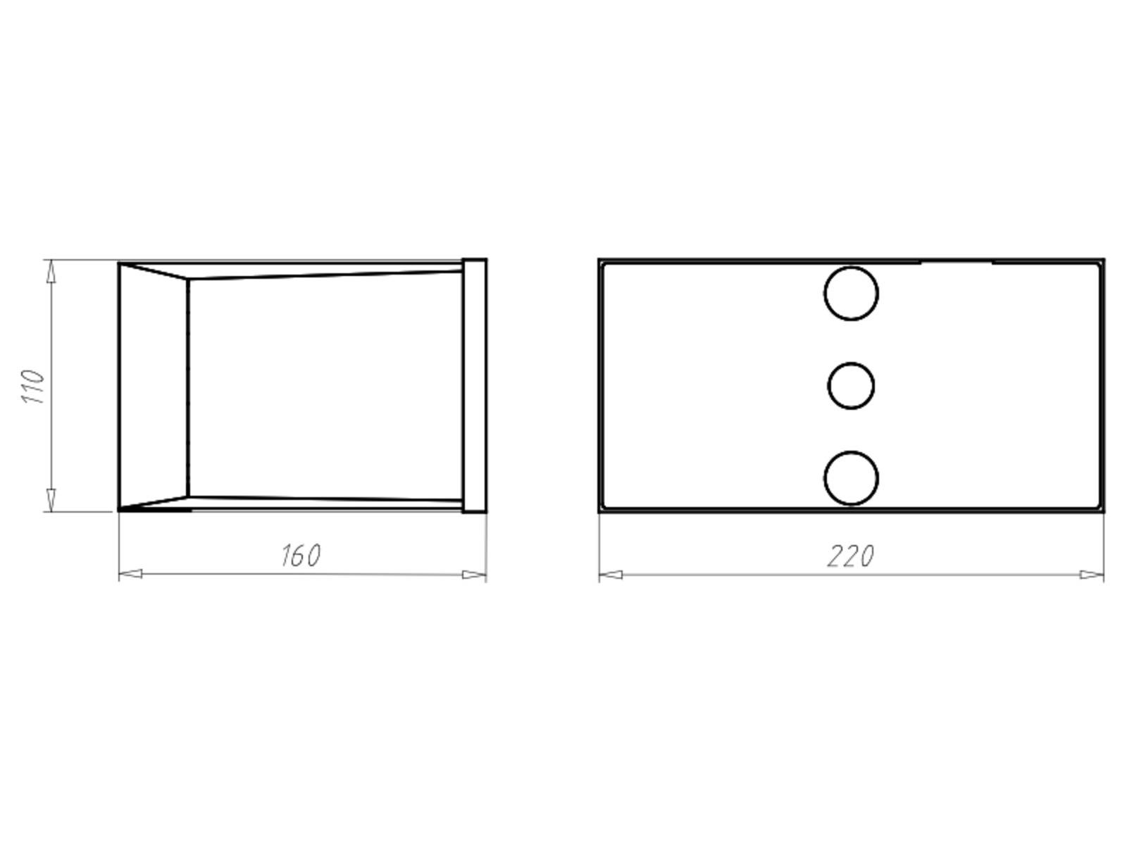 Kaiser Einbaugehäuse 1159-70