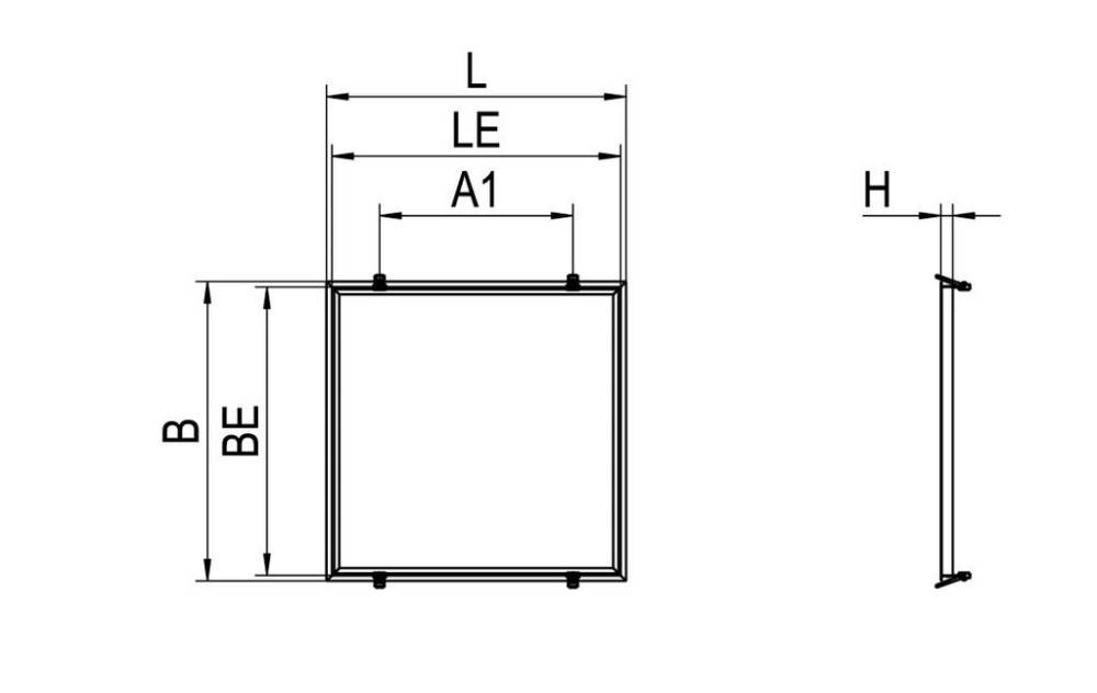 Ridi-Leuchten Einbaurahmen für FPL-EQ ZBS-ER FPL-EQ 622