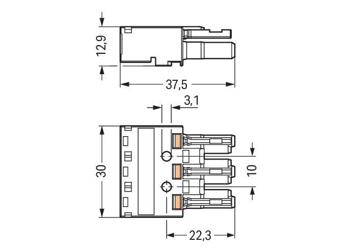 WAGO GmbH & Co. KG Buchse 3-polig 770-243/060-000
