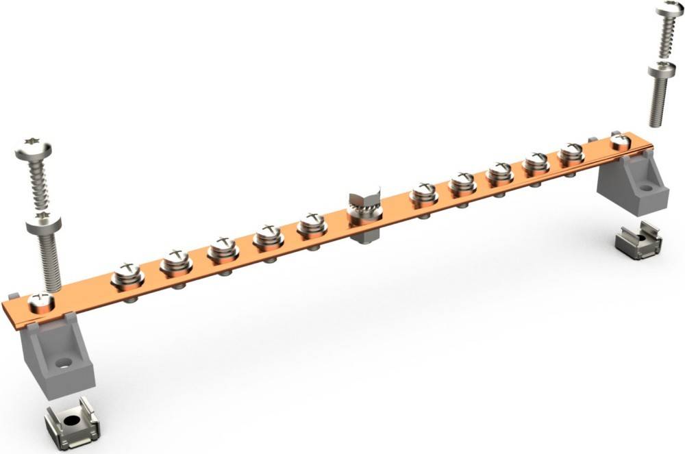 Enoc Erdungsschiene Kupfer EB S