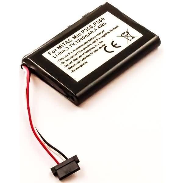 Akku für Becker Transit 70 LMU/Pro Li-Ion 3,7 Volt 1200 mAh schwarz